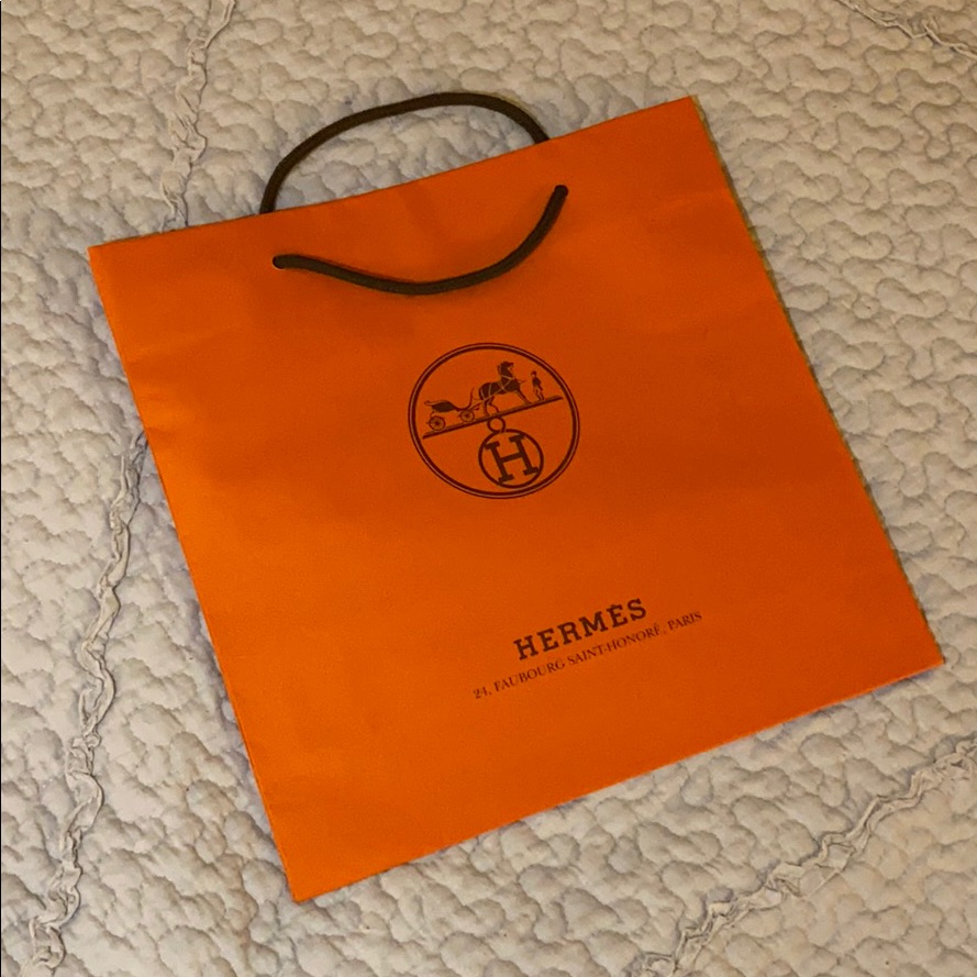 Authentic Hermes Shopping Bag